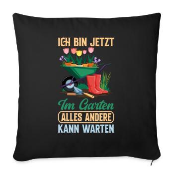Jardin Jardinage Plantes Jardiniers Jardiniers Amateurs - Coussin et housse de 45 x 45 cm - noir - Devant
