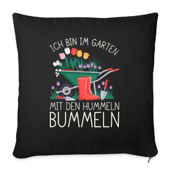 Jardin Jardinage Plantes Jardiniers Jardiniers Amateurs - Coussin et housse de 45 x 45 cm - noir - Devant