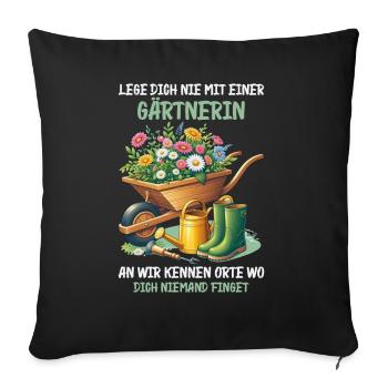 Jardin Jardinage Plantes Jardiniers Jardiniers Amateurs - Coussin et housse de 45 x 45 cm - noir - Devant