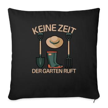 Garden Gardening Plants Gardeners Hobby Gardeners - Sofa pillow with filling 45cm x 45cm - black - Front