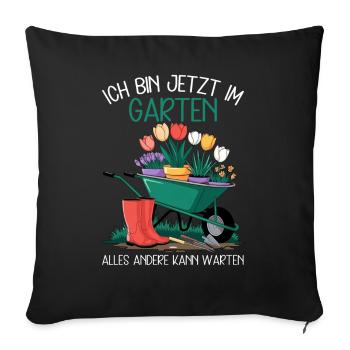 Jardin Jardinage Plantes Jardiniers Jardiniers Amateurs - Coussin et housse de 45 x 45 cm - noir - Devant