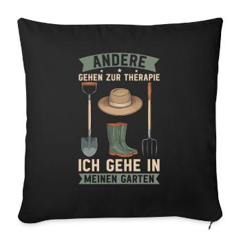 Jardin Jardinage Plantes Jardiniers Jardiniers Amateurs - Coussin et housse de 45 x 45 cm - noir - Devant
