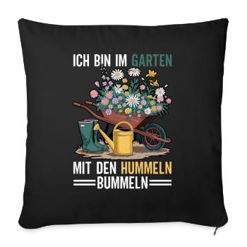 Jardin Jardinage Plantes Jardiniers Jardiniers Amateurs - Coussin et housse de 45 x 45 cm - noir - Devant
