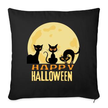 Happy Halloween - Sofakissen mit Füllung 45 x 45 cm - Schwarz - Vorne