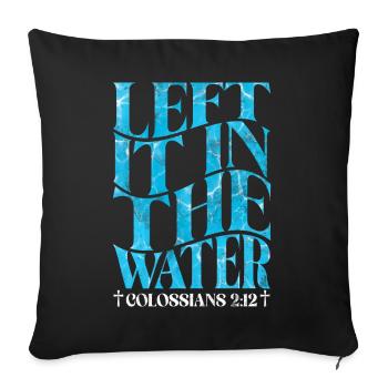 Taufe Getaufte Christliche Jesusgott -Bibel - Sofakissen mit Füllung 45 x 45 cm - Schwarz - Vorne