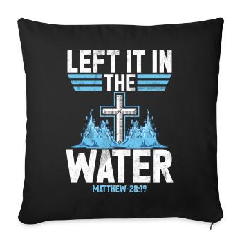 Taufe Getaufte Christliche Jesusgott -Bibel - Sofakissen mit Füllung 45 x 45 cm - Schwarz - Vorne