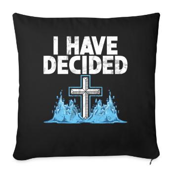 Taufe Getaufte Christliche Jesusgott -Bibel - Sofakissen mit Füllung 45 x 45 cm - Schwarz - Vorne