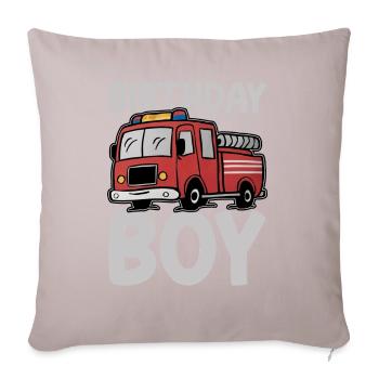Birthday Boy Firefighter Birthday Boy - Sofa pillow with filling 45cm x 45cm - light taupe - Front