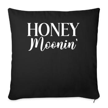 Flitterwochen Ehemann Ehefrau Paare Urlaubs - Sofakissen mit Füllung 45 x 45 cm - Schwarz - Vorne