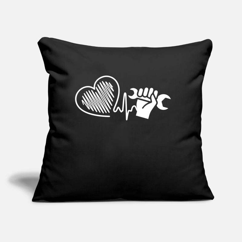 Engineer Engineer Heartbeat Sofa pillow with filling 45cm x 45cm