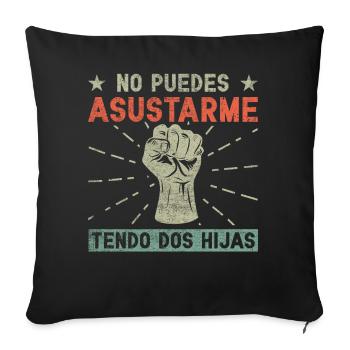 Spanischer Vater Zweisprachiger Latino Vatertag - Sofakissen mit Füllung 45 x 45 cm - Schwarz - Vorne