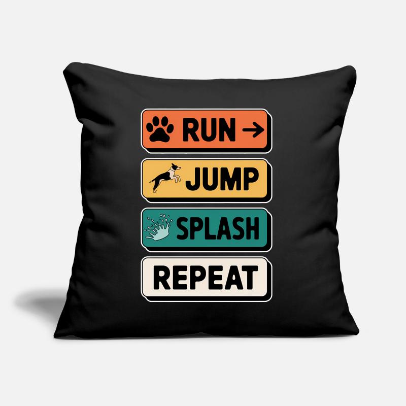 Dock Diving Saying Dog Diving Dock Diving Gift Sofa pillow with filling 45cm x 45cm