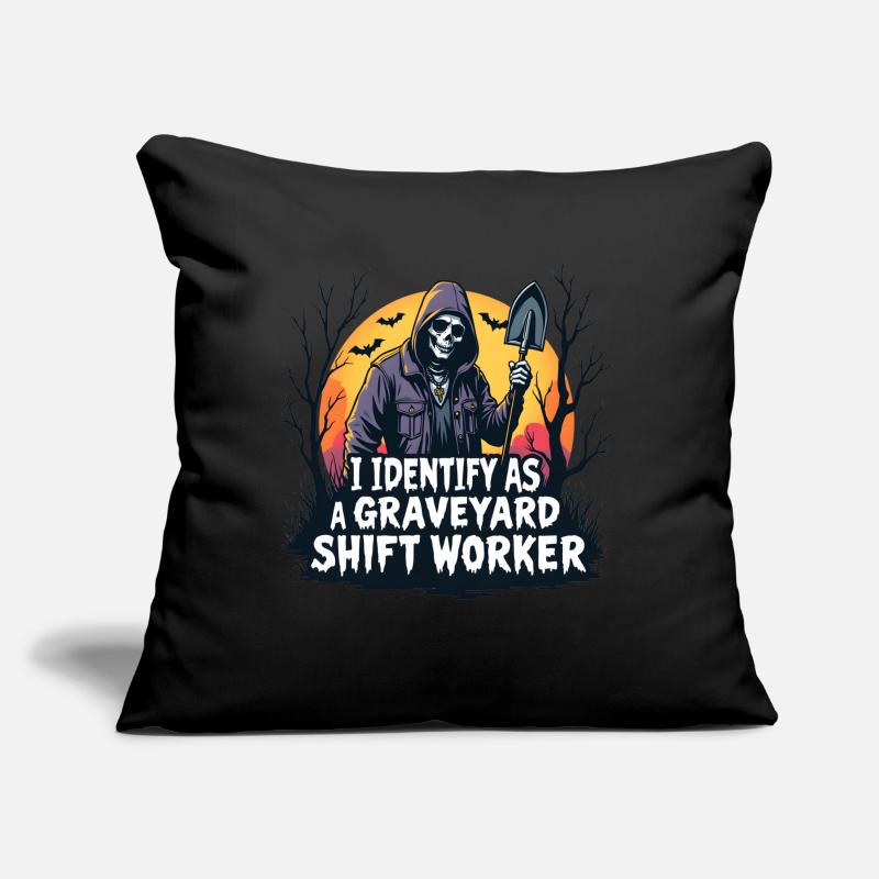 I Identify As A Graveyard Shift Worker Sofa pillow with filling 45cm x 45cm