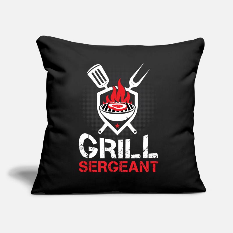 Grill Sergeant Grill Master BBQ Drôle Coussin et housse de 45 x 45 cm