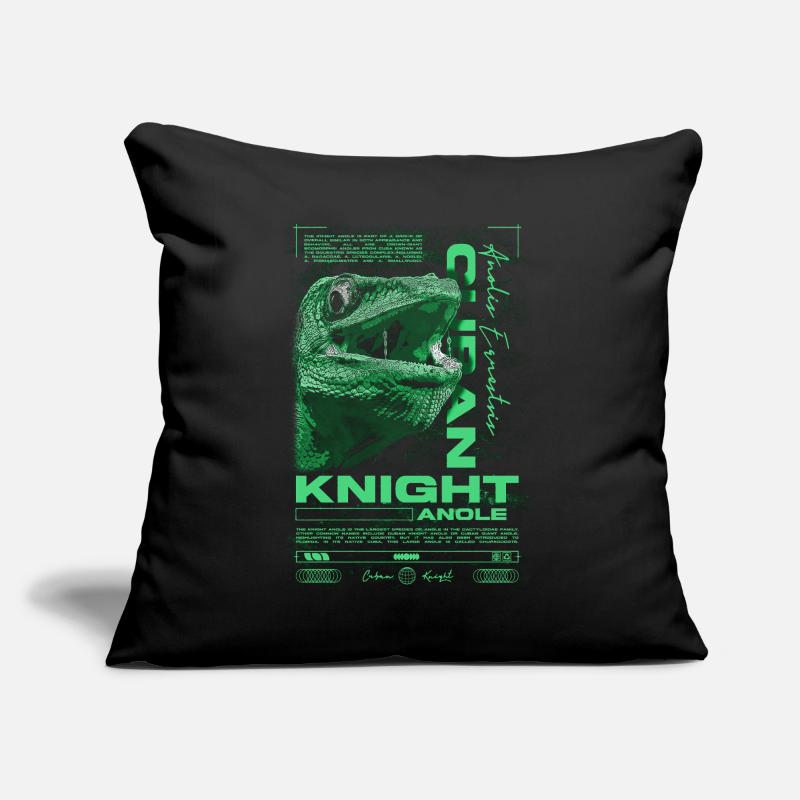 Kubanischer Ritter Anole Reptilienhalter Eidechse Sofakissen mit Füllung 45 x 45 cm