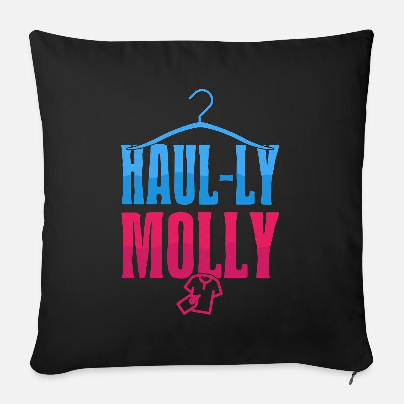 Thrift Shopper Haul-ly Molly Thrift Store - Sofakissen mit Füllung 45 x 45 cm - Schwarz
