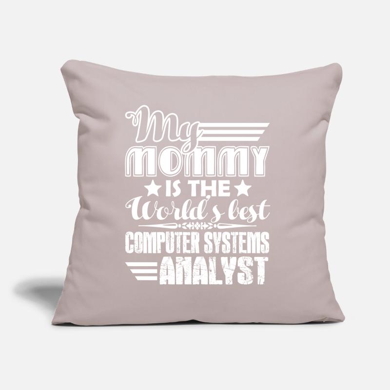 My Mom Is The World's Best Computer System Analyst Sofa pillow with filling 45cm x 45cm