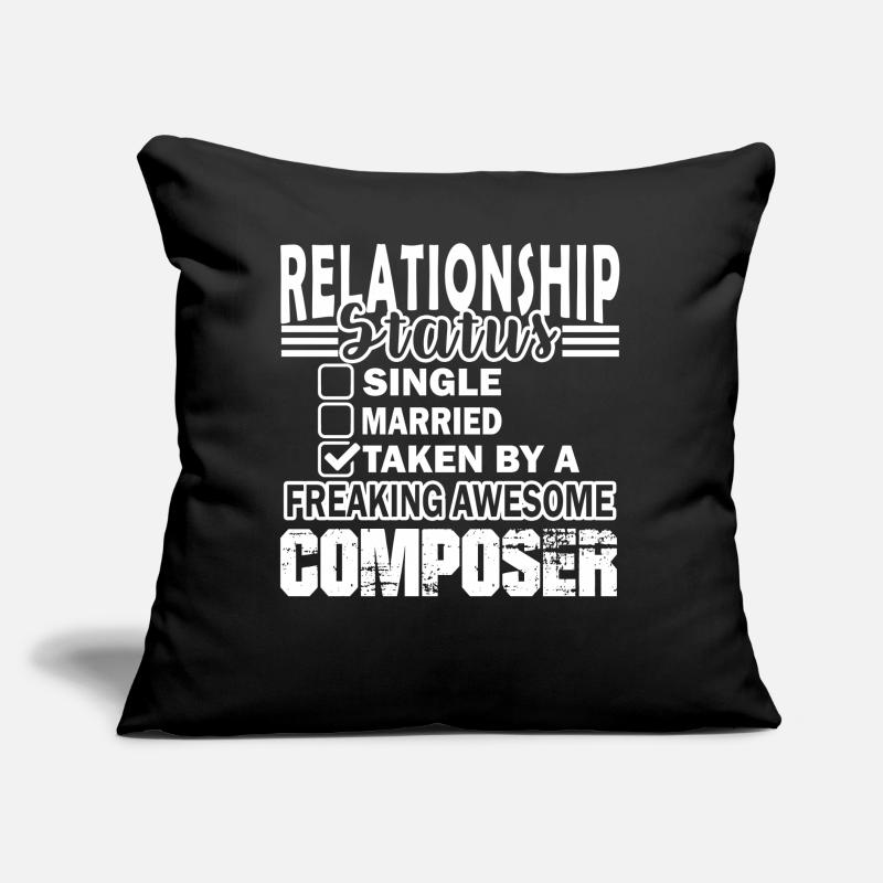 Composer Composer Relationship Status Sofa pillow with filling 45cm x 45cm