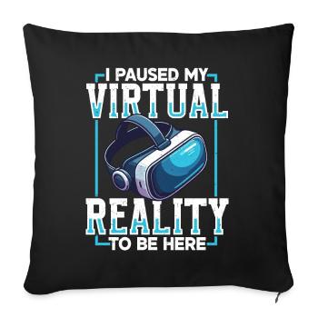 Réalité virtuelle athlète Witzer VR Gamer Casque - Coussin et housse de 45 x 45 cm - noir - Devant