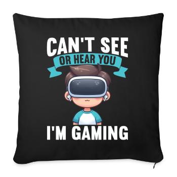 Réalité virtuelle athlète Witzer VR Gamer Casque - Coussin et housse de 45 x 45 cm - noir - Devant