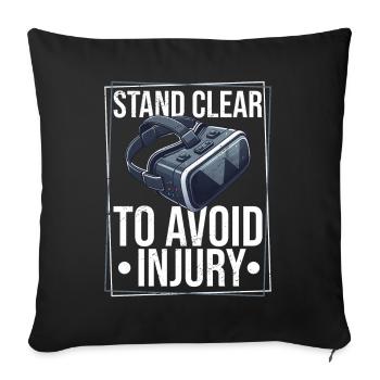 Réalité virtuelle athlète Witzer VR Gamer Casque - Coussin et housse de 45 x 45 cm - noir - Devant