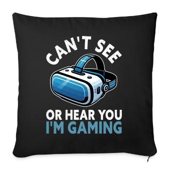 Réalité virtuelle athlète Witzer VR Gamer Casque - Coussin et housse de 45 x 45 cm - noir - Devant