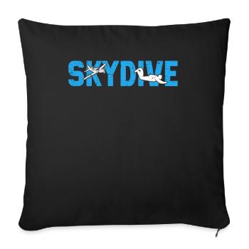 Camp de pompiers parachutistes -Junkie-Parachutiste - Coussin et housse de 45 x 45 cm - noir - Devant