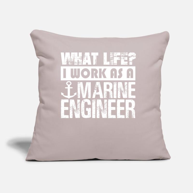 Marine Engineer Work As A Marine Engineer Sofa pillow with filling 45cm x 45cm
