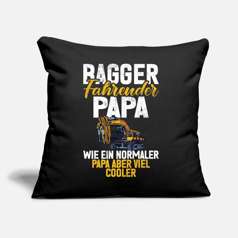 Excavator Driver Funny Construction Worker Profession Excavator Sofa pillow with filling 45cm x 45cm