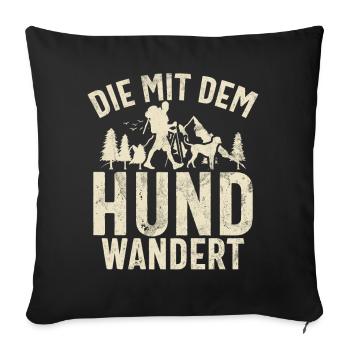 Mountains Nature Mountaineering Alps Climbing Hiking - Sofa pillow with filling 45cm x 45cm - black - Front