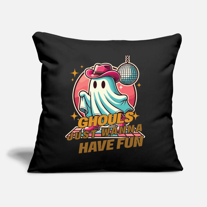 Les goules veulent juste s’amuser Disco Ghost Coussin et housse de 45 x 45 cm