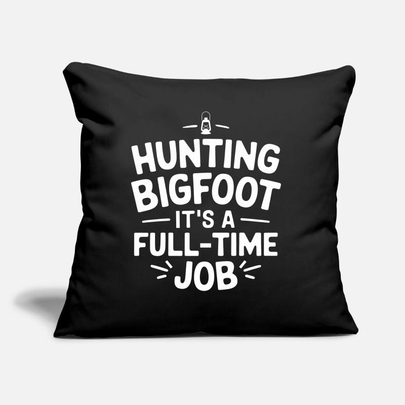 Bigfoot croyant Sasquatch Cryptide Créature de la forêt Coussin et housse de 45 x 45 cm