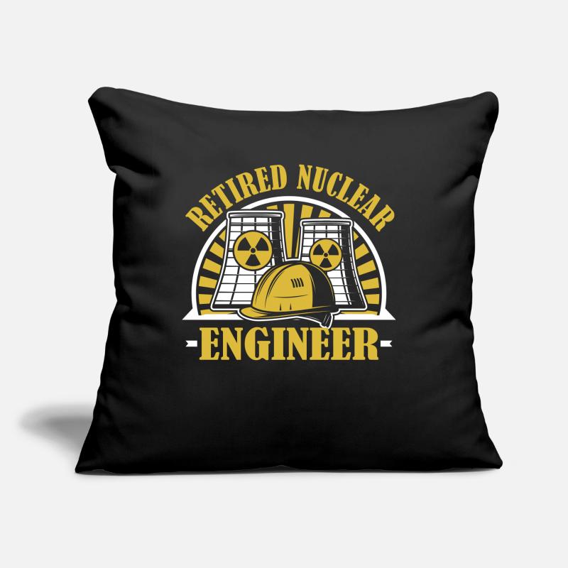 Retired Nuclear Engineer Energy Uranium Nuclear Sofa pillow with filling 45cm x 45cm
