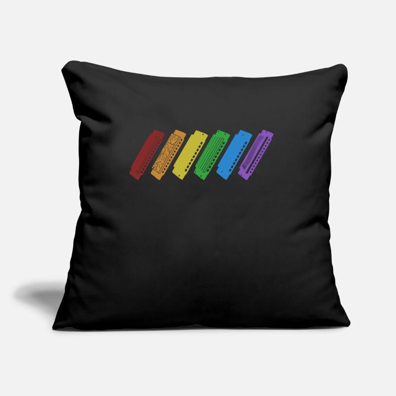 Harmonica LGBT Rainbow Harmonist Harmonicist Sofa pillow with filling 45cm x 45cm