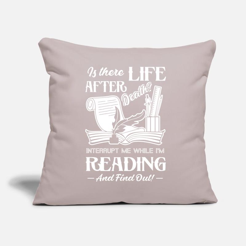 Reading I am Reading Don't Interrupt Sofa pillow with filling 45cm x 45cm
