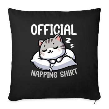 Official Sleeper American Short Lover - Sofa pillow with filling 45cm x 45cm - black - Front