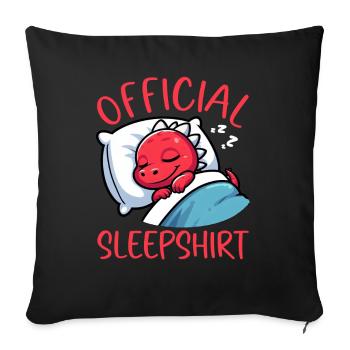 Official Sleeper Dragon Sweet Lazy - Sofa pillow with filling 45cm x 45cm - black - Front