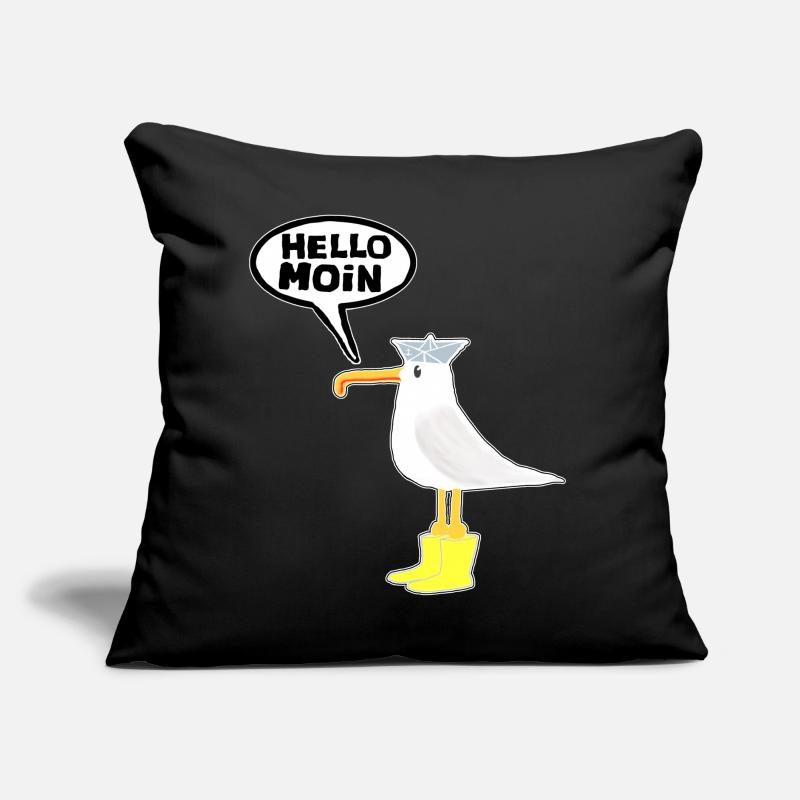 Hello Seagull Rubber Boots Hello Moin Sofakissen mit Füllung 45 x 45 cm