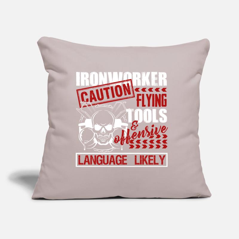 Ironworker Caution Flying Tools Sofa pillow with filling 45cm x 45cm