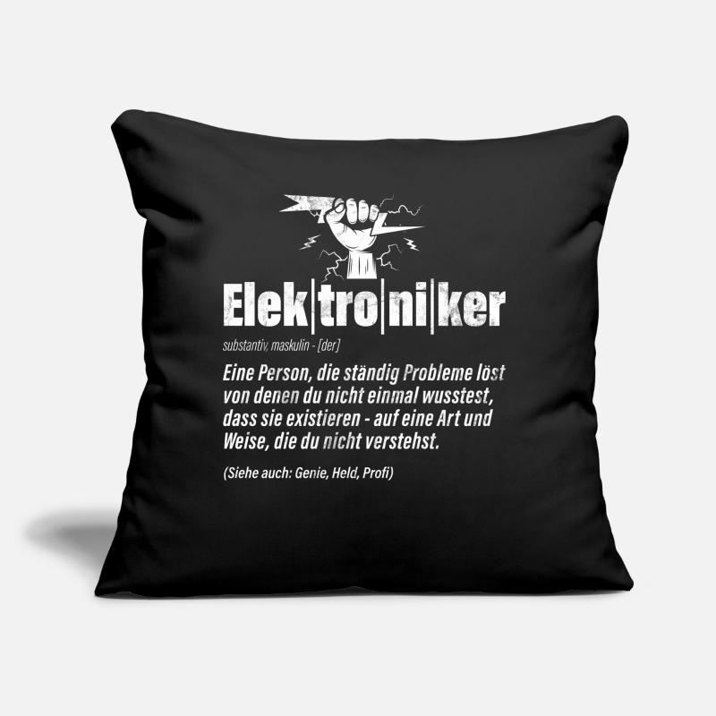 Electronics Technician Electrics Profession Volt Electrical Engineering Sofa pillow with filling 45cm x 45cm