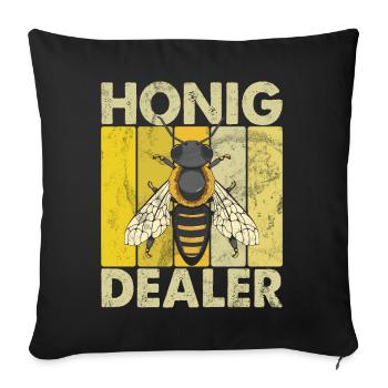 Beekeepers Bees Honey Nature Bee Whispers Beekeeping - Sofa pillow with filling 45cm x 45cm - black - Front