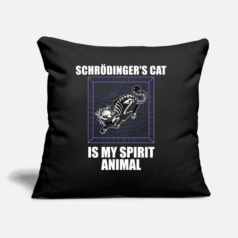 Physik Quanten Nerd Dead + Alive Schrödingers Sofakissen mit Füllung 45 x 45 cm