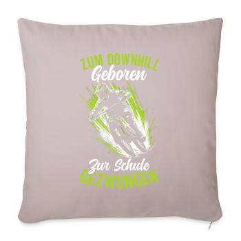 Mountain bikers Bicycle lovers Cyclists Cycling - Sofa pillow with filling 45cm x 45cm - light taupe - Front