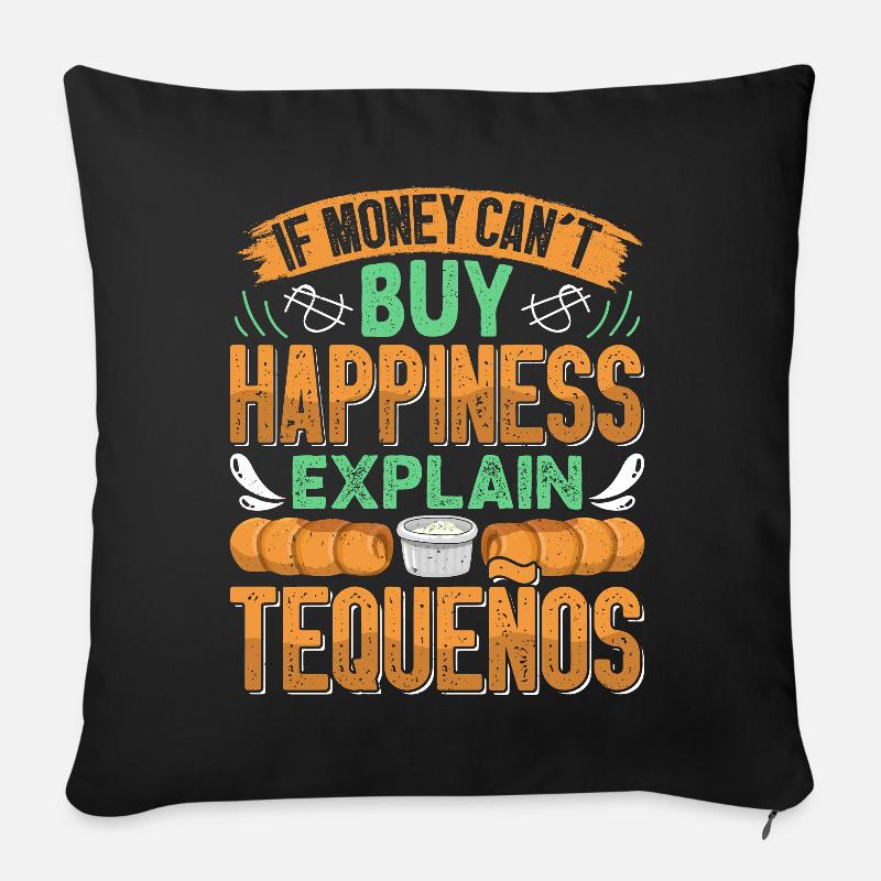 Tequenos venezolanisch - Sofakissen mit Füllung 45 x 45 cm - Schwarz