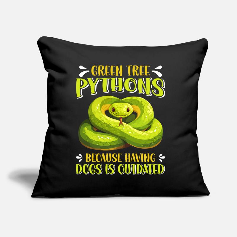 Green Tree Python Sofa pillow with filling 45cm x 45cm
