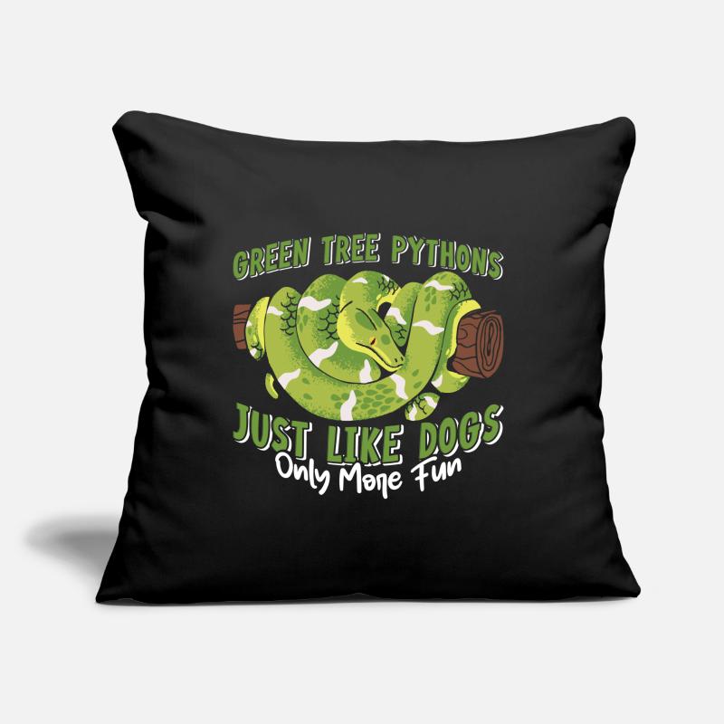 Green Tree Python Sofa pillow with filling 45cm x 45cm
