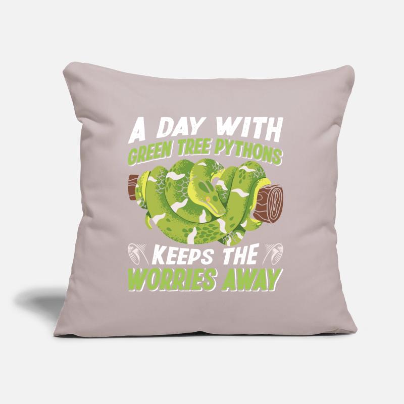 Green Tree Python Sofa pillow with filling 45cm x 45cm