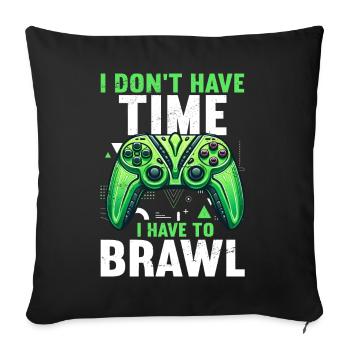 Gaming Gamer Gamer Video Player Console PC Gaming - Sofa pillow with filling 45cm x 45cm - black - Front