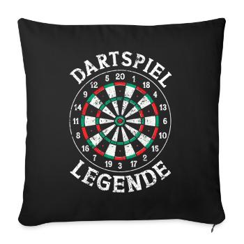 Fléchettes Jeu de fléchettes Jeu de fléchettes Jeu de fléchettes - Coussin et housse de 45 x 45 cm - noir - Devant