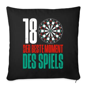 Fléchettes Jeu de fléchettes Jeu de fléchettes Jeu de fléchettes - Coussin et housse de 45 x 45 cm - noir - Devant